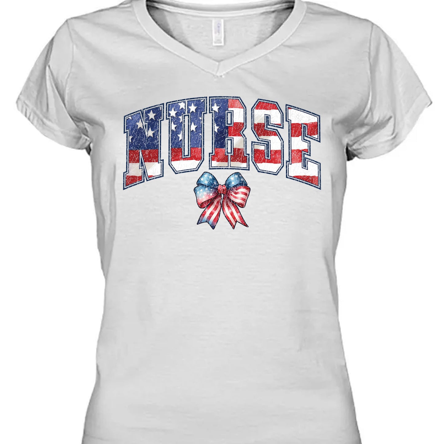 Retro Nurse Coquette Shirt | American Nurse T-Shirt | Nurse Life Shirt | 4th Of July Shirt | Independence Day Tee 682314