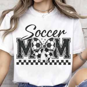 Retro Coquette Soccer Mom Sweatshirt – Game Day Mother's Day Gift For Sporty Mom, Stylish Game Day Apparel 682149