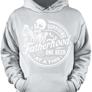 Funny Fatherhood Shirt | Surviving Fatherhood One Beer At A Time T-Shirt | Father’s Day Gift For Dad Or Husband 682257