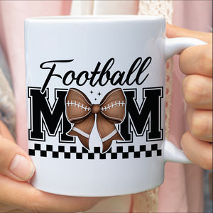 Football Mom Mug – Game Day Vibes Coffee Cup For Sporty Mama, Cheer Mom Gift, Mother’s Day Football Lover Mug 682151