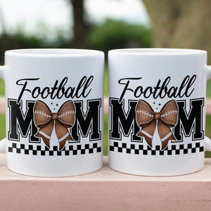 Football Mom Mug – Game Day Vibes Coffee Cup For Sporty Mama, Cheer Mom Gift, Mother’s Day Football Lover Mug 682151