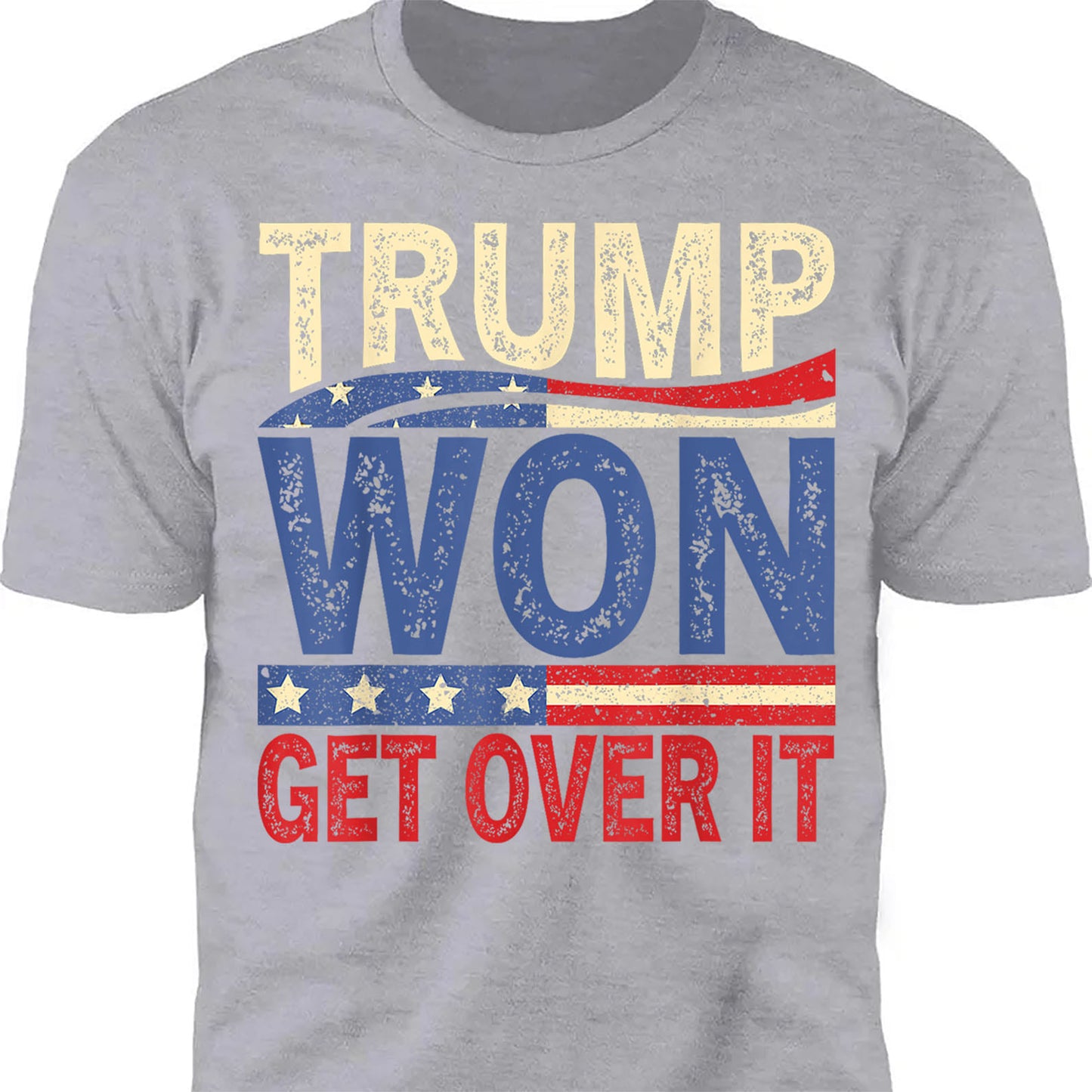 Trump Won Again Get Over It Shirt, Trump 2024 Shirt, Trump 47th President Shirt Dark T1718 - GOP