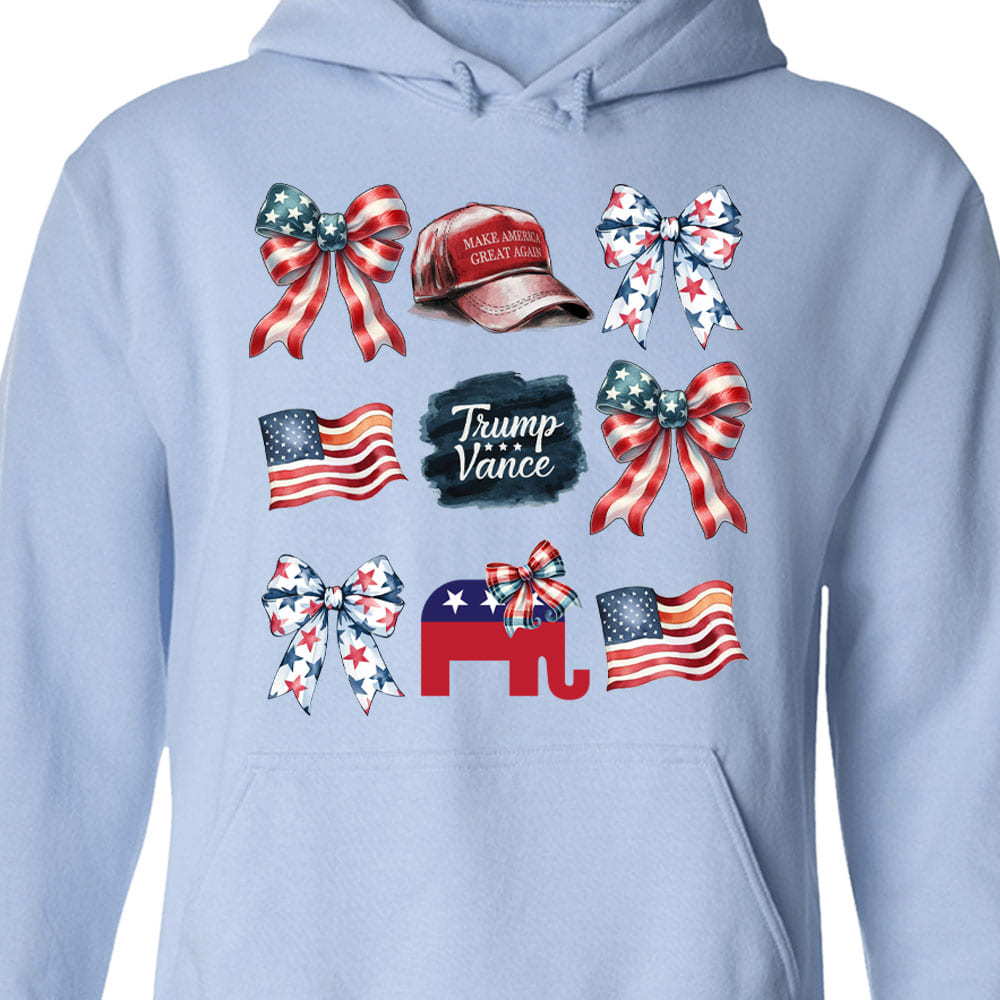 Coquette Trump Sweatshirt, Trump Presidential Trump MAGA Sweatshirt, Trump Supporters 2024 Ugly Sweatshirt T1663 - GOP