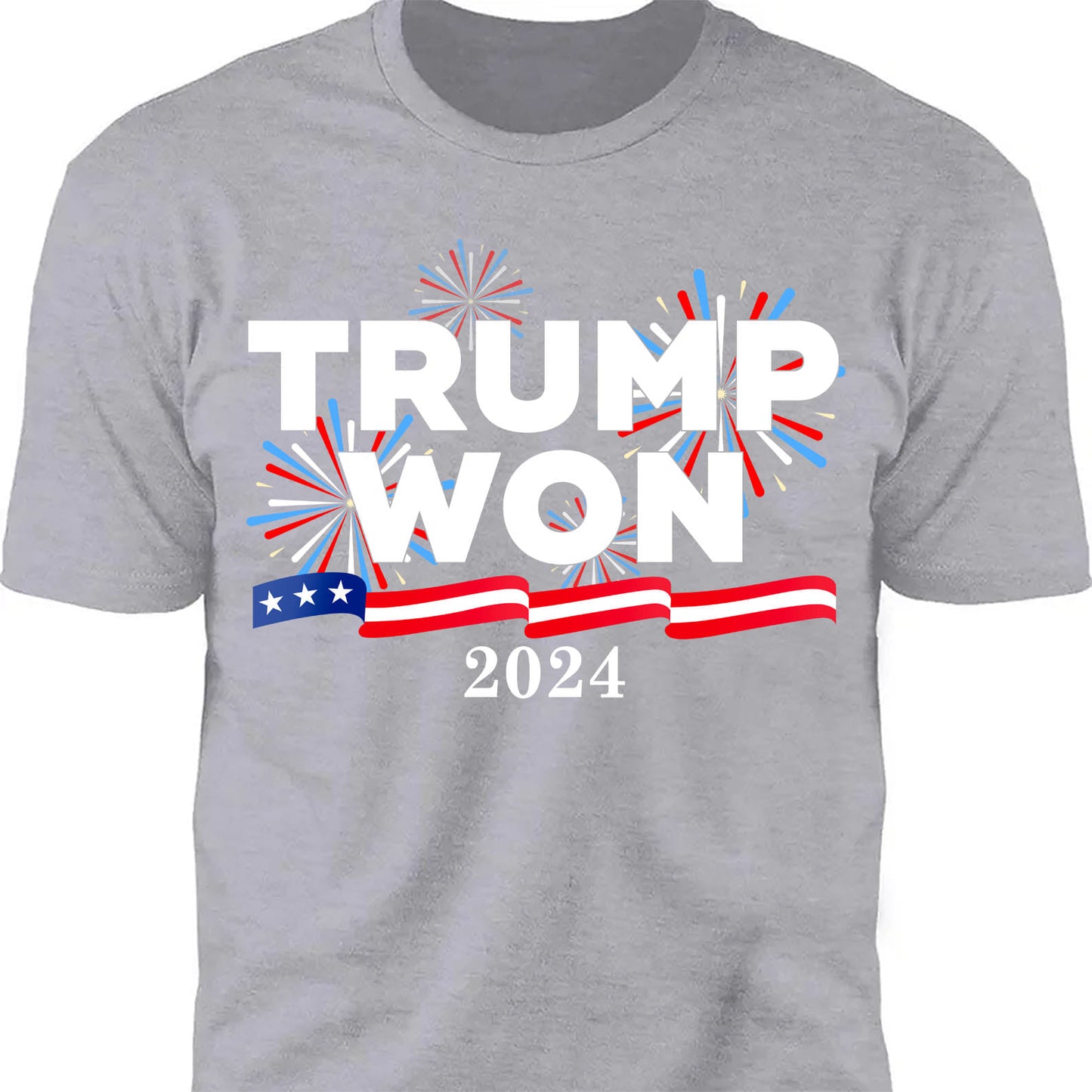 Trump Won Again Shirt, Trump 2024 Shirt, Republican Trump 47th President Shirt Dark T1720 - GOP