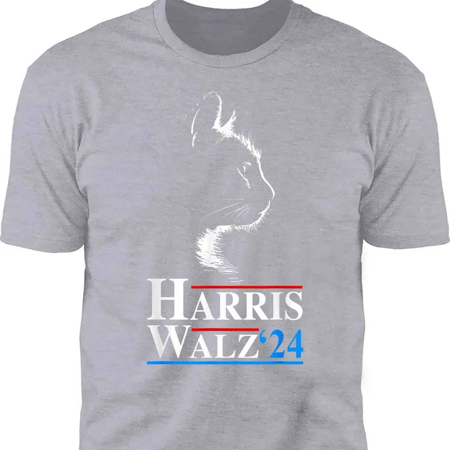 Harris Walz 2024 Cat Shirt | Cat Funny VP Vice President Election | Kamala Harris 2024 Shirt | Democrat Shirt Dark T1408 - KH2