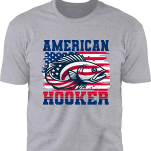 American Hooker Shirt | 4th Of July T-Shirt | Retro Hooker Tee | Patriotic Fishing Shirt | Independence Day Tee 682320