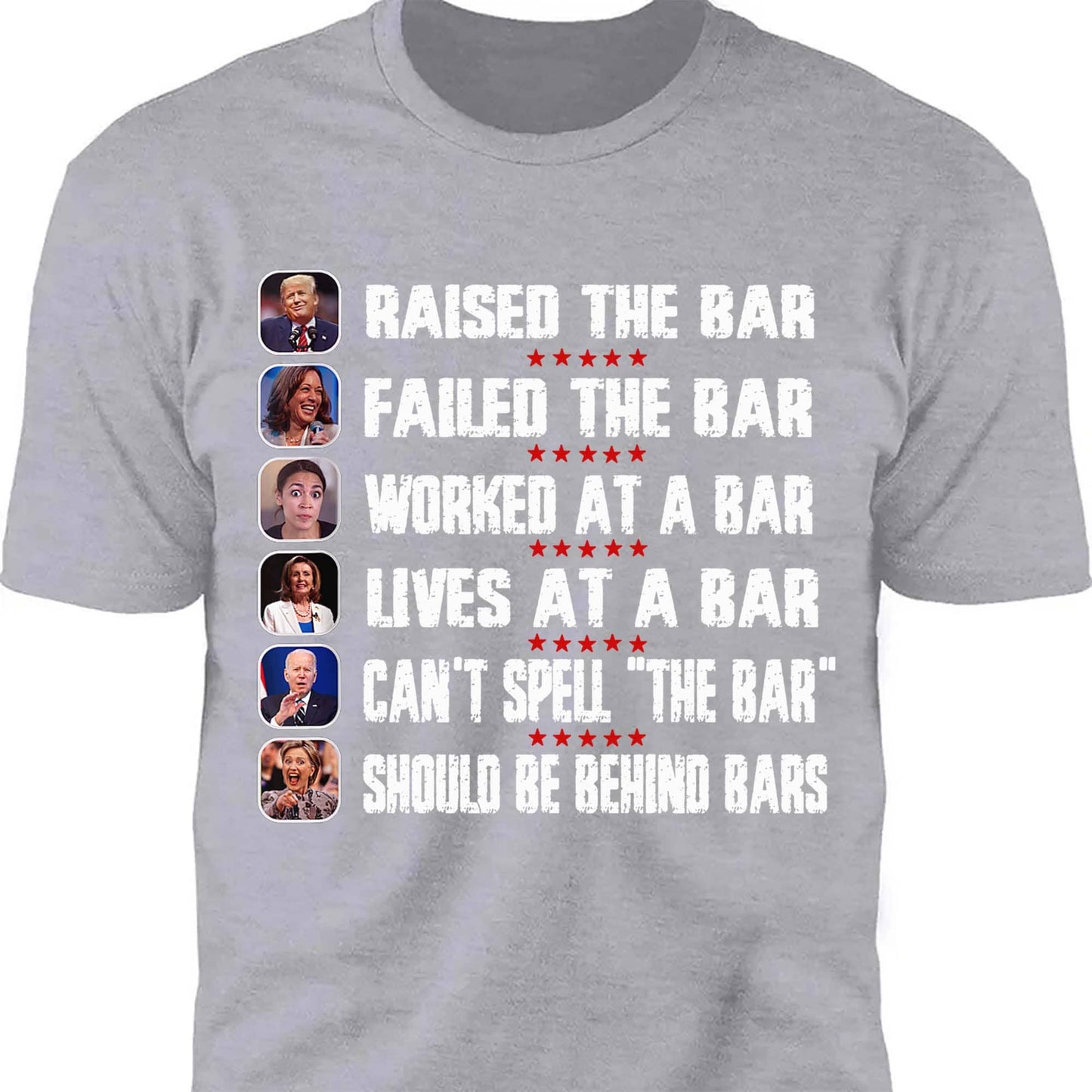 Trump Raised The Bar Harris Failed The Bar T-Shirt | Trump 2024 Shirt | Trump Supporters Shirt Dark T1213 - GOP