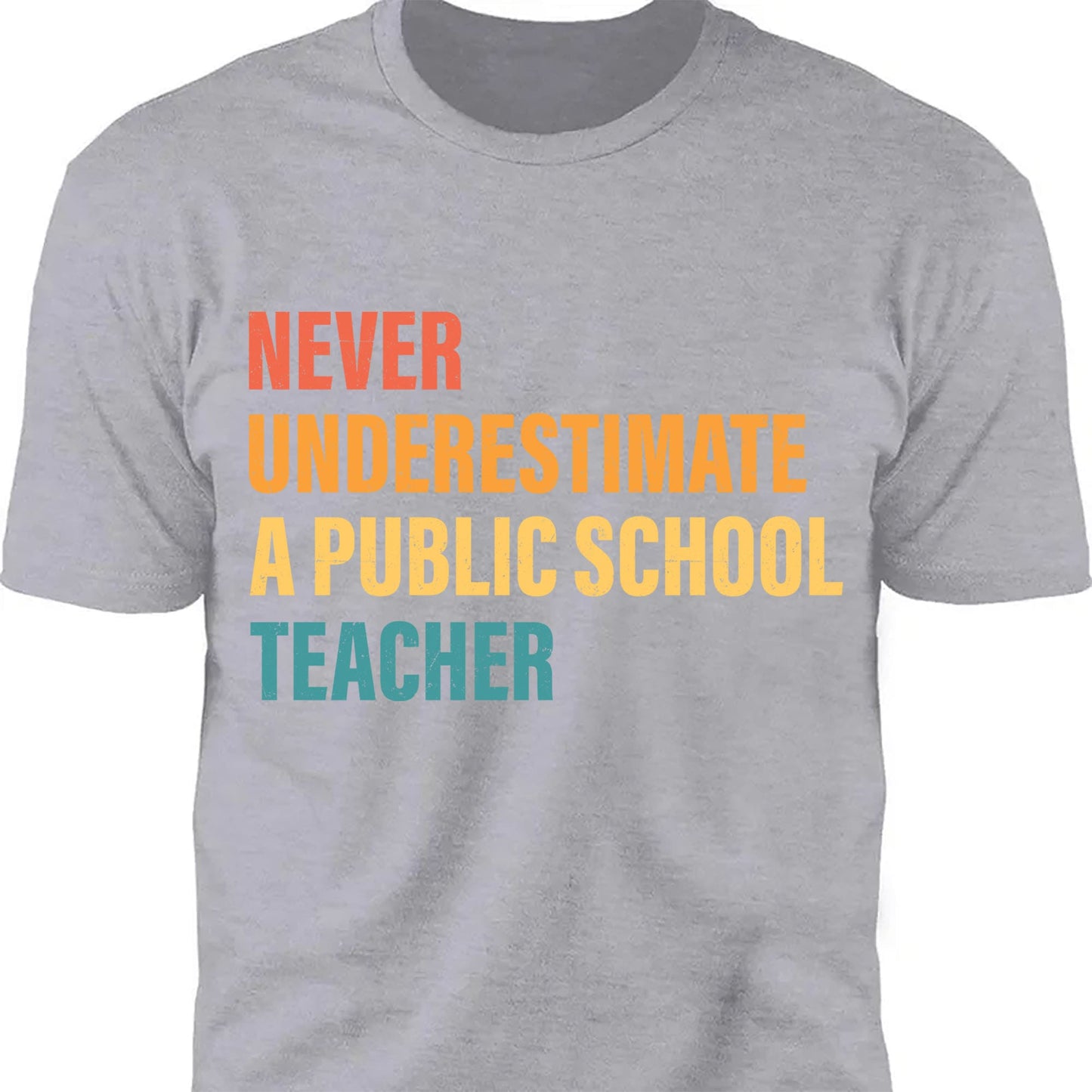 Never Underestimate A Public School Teacher Shirt | Kamala Harris 2024 Shirt | Democrat Shirt Dark T1542 - KH2