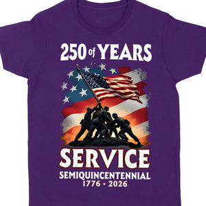 250 Years Of Service Semiquincentennial Shirt | Happy 250th Birthday USA | Patriotic 4th Of July Tee | America 250th Anniversary | Independence Day Shirt 682491