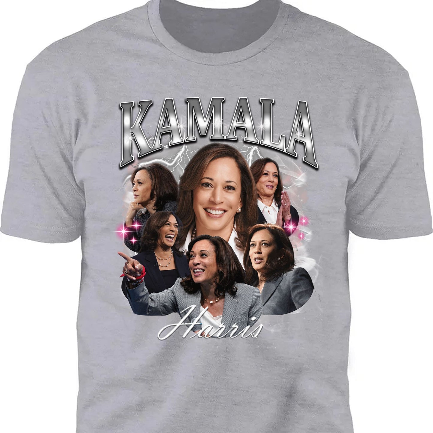 Kamala Harris 2024 Bootleg Shirt, Kamala Harris Vintage Photo Shirt, Kamala Harris Retro 90s Shirt, Democrat Shirt Dark T1371 - KH2