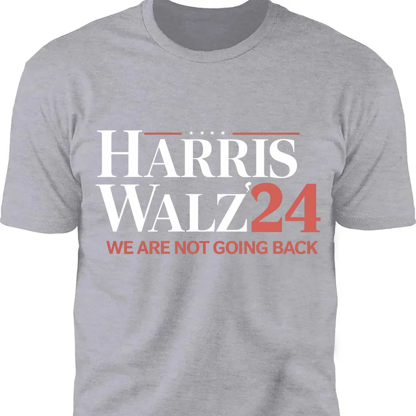 Harris Walz We Are Not Going Back Shirt | Kamala Harris 2024 Shirt | Democrat Shirt Dark T1440 - KH2