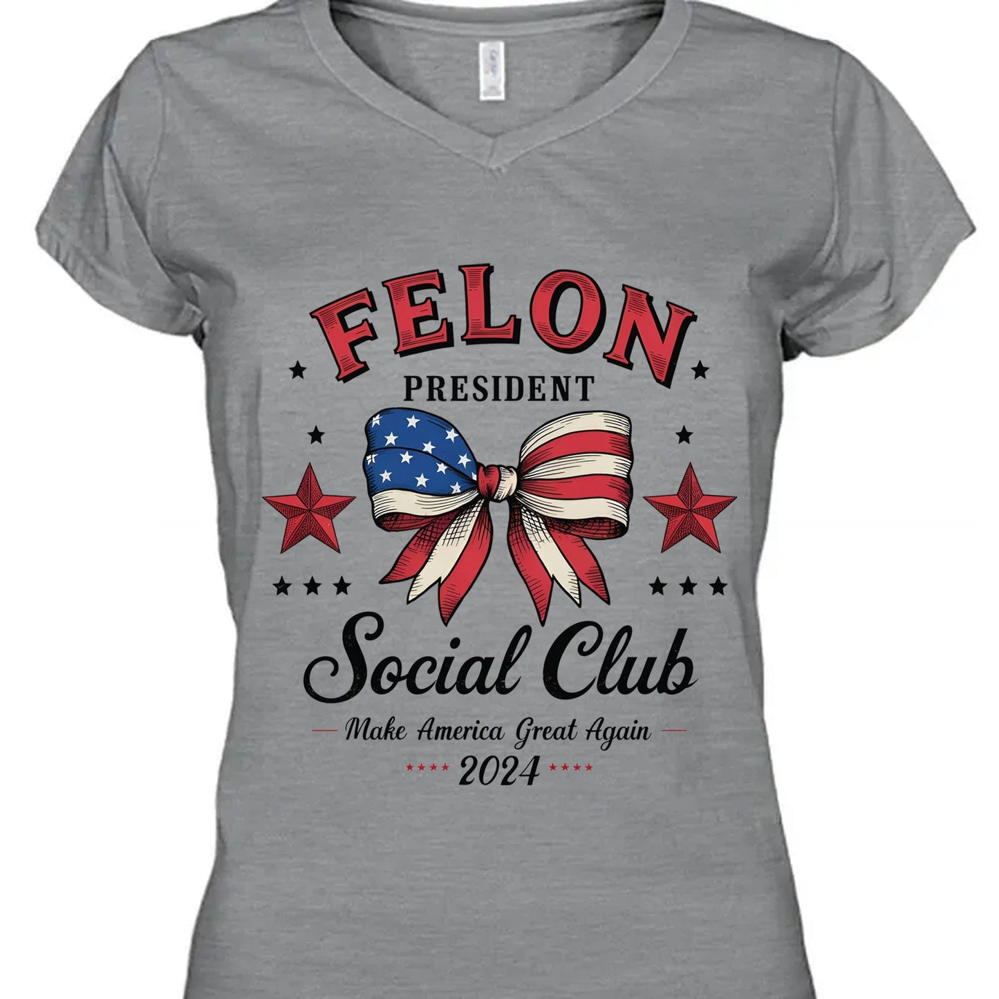 Felon President Social Club | Trump 2024 Shirt | Trump Supporter Shirt Bright T1196 - GOP