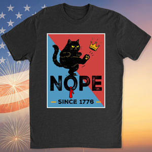 No Kings in America Black Cat Shirt, Anti-Trump Protest Shirt, Patriotic Democracy Shirt, No Kings in America, Not my President Shirt 682481