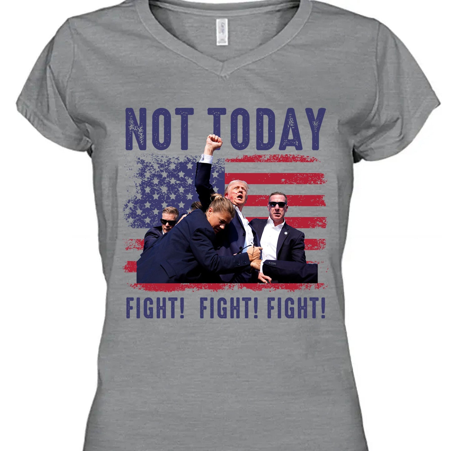 Not Today | Trump Fight 2024 Shirt Pennsylvania Rally | Donald Trump Shirt Bright T1154 - GOP