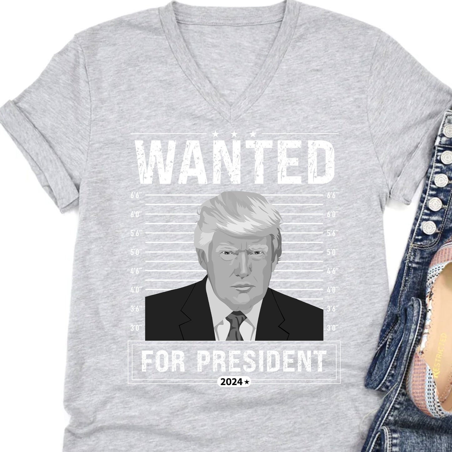 Wanted For President Shirt | Donald Trump Homage Shirt | Donald Trump Fan Tees C902 - GOP