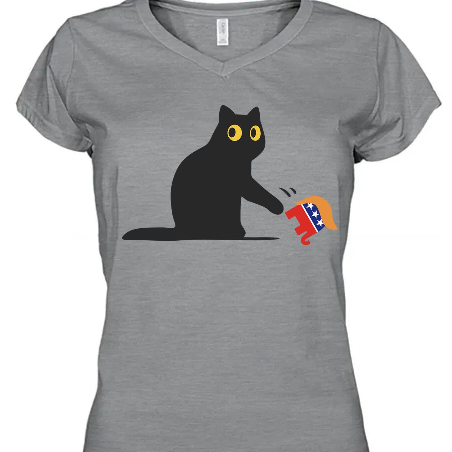 Kamala Harris 2024 Victory Shirt | Black Cat vs. Republican Elephant | Democrat Shirt Bright T1407 - KH2