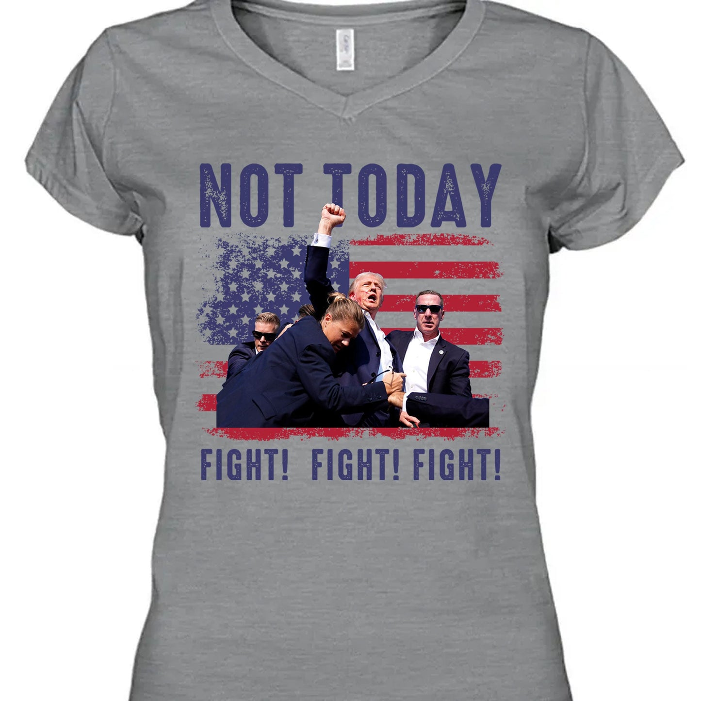 Not Today Shirt | Trump Fight Shirt | Donald Trump Shirt Bright T1131 - GOP