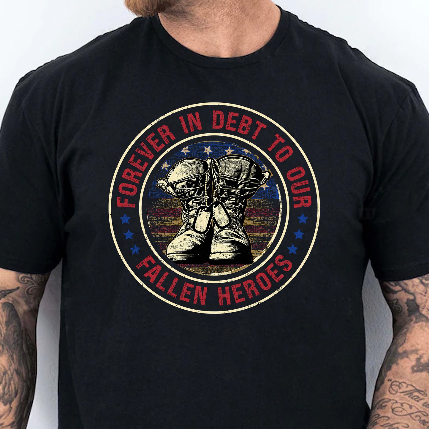 Forever In Debt To Our Fallen Heroes Shirt | Memorial Day Shirt | Veteran Day T-Shirt | Patriotic Shirt | Independence Day Shirt 682298
