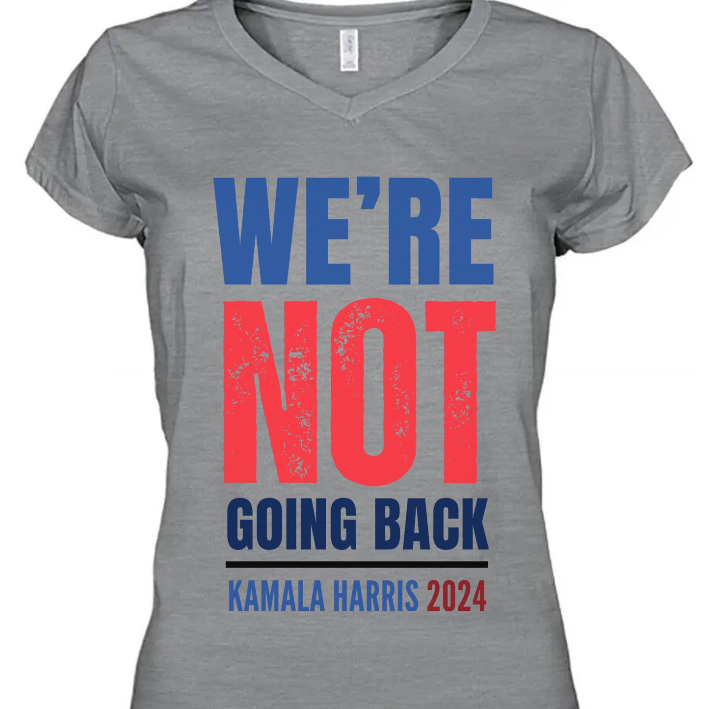 We're Not Going Back Shirt | Kamala Harris 2024 Shirt | Democrat Shirt Bright T1417 - KH2