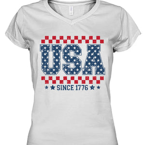 USA Since 1776 Shirt | Fourth Of July T-Shirt | Patriotic Flag Shirt | Independence Day Tee 682304