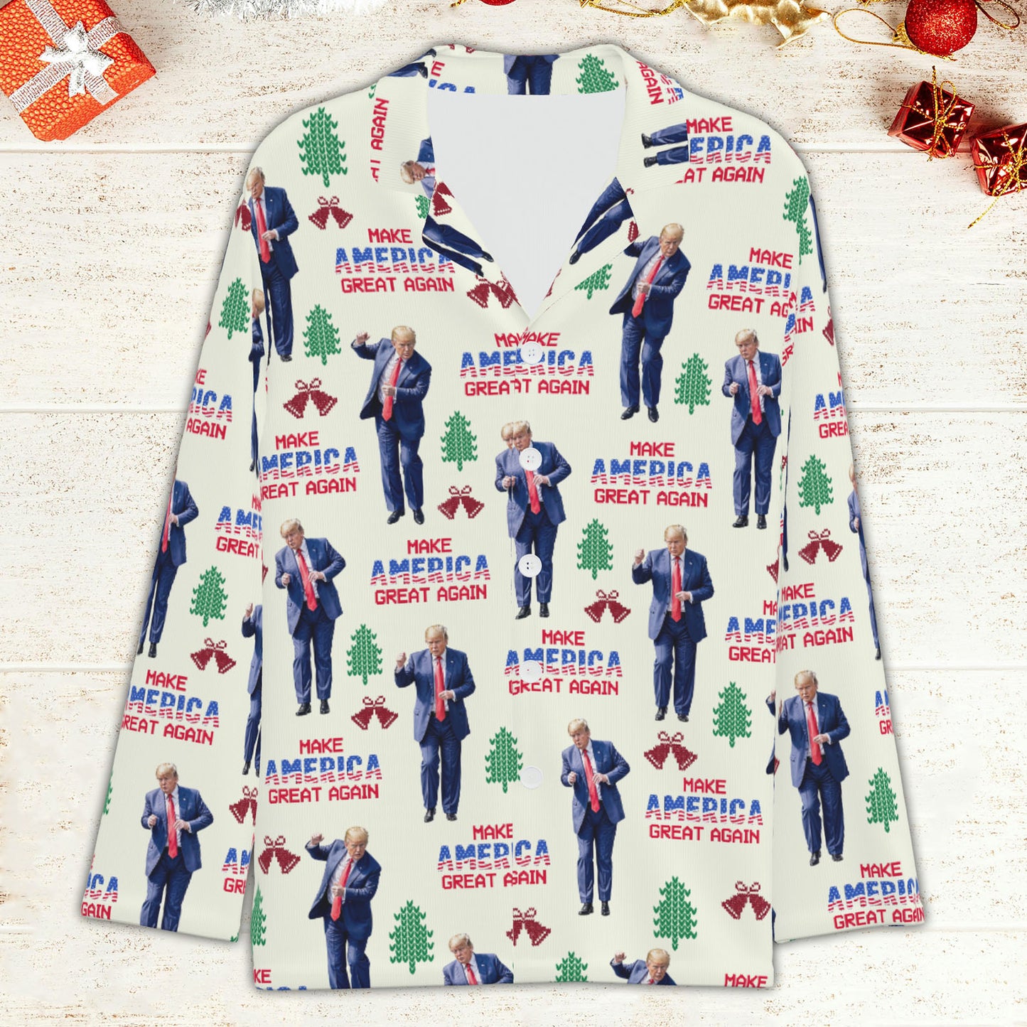 Make America Great Again Pajamas, Funny Trump Dancing Pajamas, Trump Won 2024 Pajamas M1742- GOP