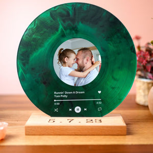 Custom Vinyl Record With Photo | Personalized Song Plaque | Gift For Dad | Anniversary Gift For Him 683931
