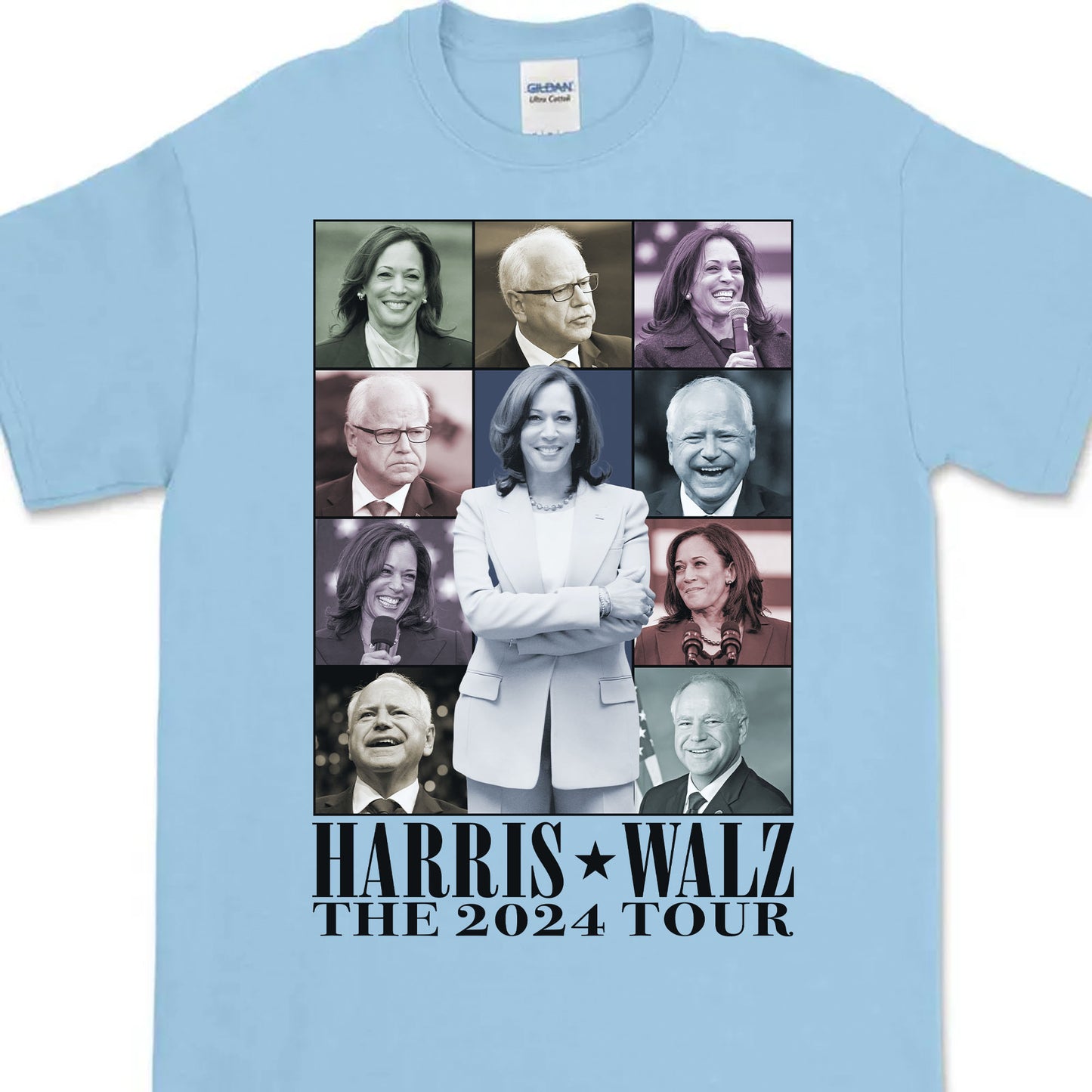 Harris Walz The Eras Tour Shirt | Kamala Harris 2024 Shirt | Tim Walz 2024 Shirt | Democrat Shirt Bright C1461 - KH2
