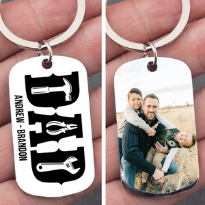 Personalized Dad Tools Keychain – Custom Dad Life Gift | Father's Day Gift, Gift for Repairman Dad, Best Papa Keepsake 682273