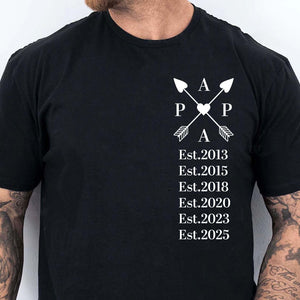 Dad’s Edition Shirt | Personalized Father’s Day T-Shirt with Custom EST Year | Gift for New Dad, First-Time Dad, Proud Father Apparel 682260