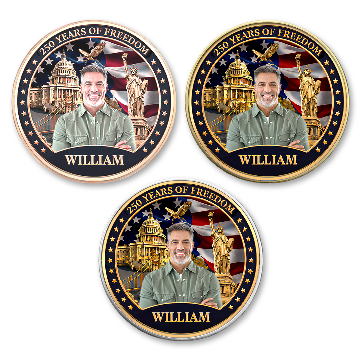 USA 250 Years Of Freedom Commemorative Coin | Patriotic Celebration 4th Of July Coin 684723