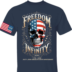 250 Years Of Freedom Infinity Shirt | Happy 250th Birthday USA | Patriotic 4th Of July Tee | America 250th Anniversary | Independence Day Shirt 682570