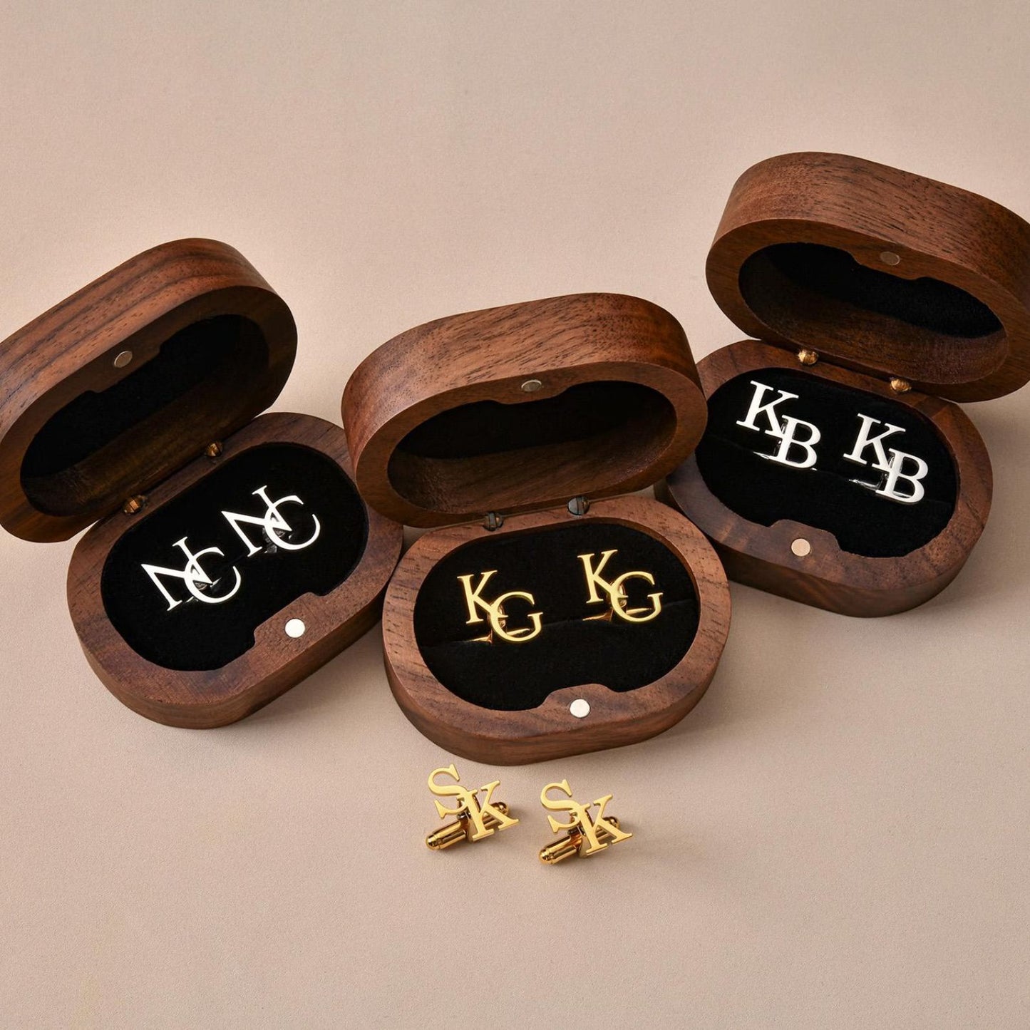 Custom Groomsmen Cufflinks | Personalized Cufflinks | Initial Cufflinks For Men | Gift For Man 684777