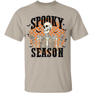 Spooky Season Retro Skull Smiley Face Halloween Shirt, Trendy Halloween Shirt 776V2