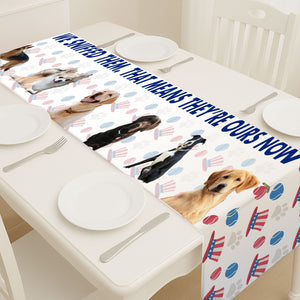 Personalized I Sniffed Them Table Runner | Custom Dog Photo | Patriotic 4th Of July Table Runner For Kitchen 682364