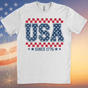 USA Since 1776 Shirt | Fourth Of July T-Shirt | Patriotic Flag Shirt | Independence Day Tee 682304