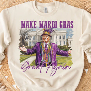 Trump Mardi Gras Shirt, Make Mardi Gras Great Again, Funny Trump Mardi Gras Sweatshirt 682008 - GOP