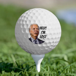 Help I'm Lost Joe Biden Golf Ball, Personalized Golf Ball, Funny Golf Balls Gag Gift, Trump Supporters - GOP