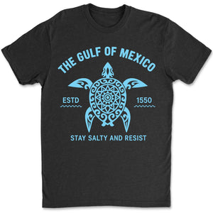 Gulf of Mexico Stay Salty Resistance Shirt, Resist Shirt, 8647 Anti Trump Shirt, Democrat Shirt, Democrat Gift Shirt - 682168