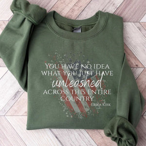 Charlie Kirk Memorial Sweatshirt | Patriotism Faith & God's Merciful Love | Erika Kirk Shirt 683070