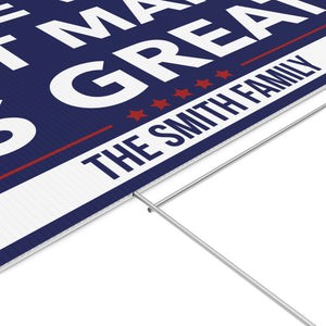 Personalized Hate Will Not Make US Great - Custom 8647 Anti Trump Yard Sign, Political MAGA Protest Lawn Sign, Election Campaign Display 682190
