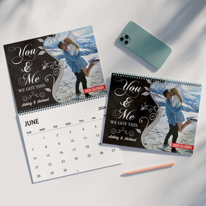 You Me We Got This Photo Couple Calendar 2026 | Personalized Custom Wall Calendar 683379