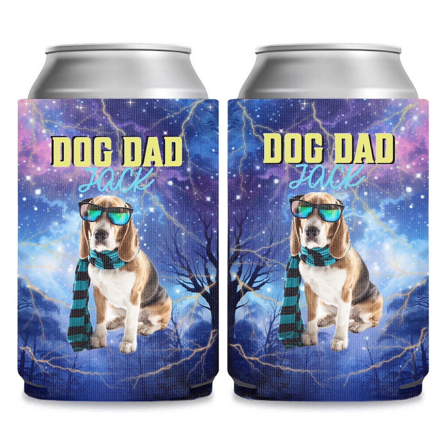 Personalized Retro Vintage Bootleg Can Cooler | Custom Pet Photo Can Holder | Gift for Family | Father's Day, Mother's Day Gift 682463