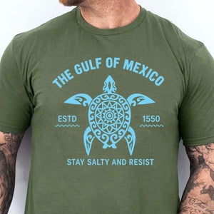 Gulf of Mexico Stay Salty Resistance Shirt, Resist Shirt, 8647 Anti Trump Shirt, Democrat Shirt, Democrat Gift Shirt - 682168