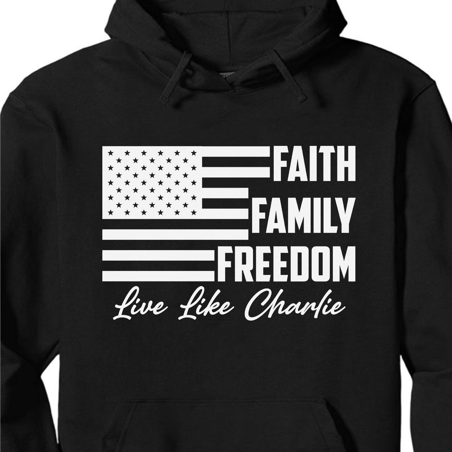 Live Like Charlie Faith Family Freedom Shirt | Justice Charlie Kirk Memorial Shirt 683011
