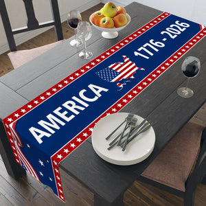 America 1776-2026 Table Runner | 250 Years of America Table Runner | 250 Years Anniversary Home Decor 683633