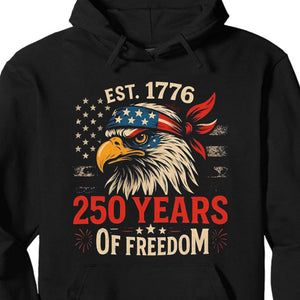 250 Years Of Freedom Shirt | Happy 250th Birthday USA Shirt | America 250th Anniversary Tee | US Flag Vintage Style T-Shirt 682533