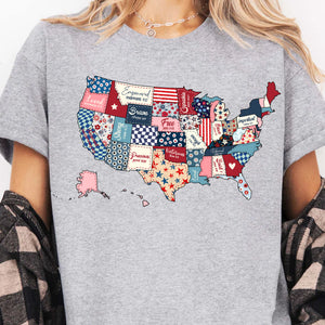 4th Of July Map Update Shirt | USA Patriotic States T-Shirt | US Flag Shirt | Independence Day Tee 682299