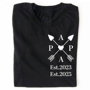 Dad’s Edition Shirt | Personalized Father’s Day T-Shirt with Custom EST Year | Gift for New Dad, First-Time Dad, Proud Father Apparel 682260