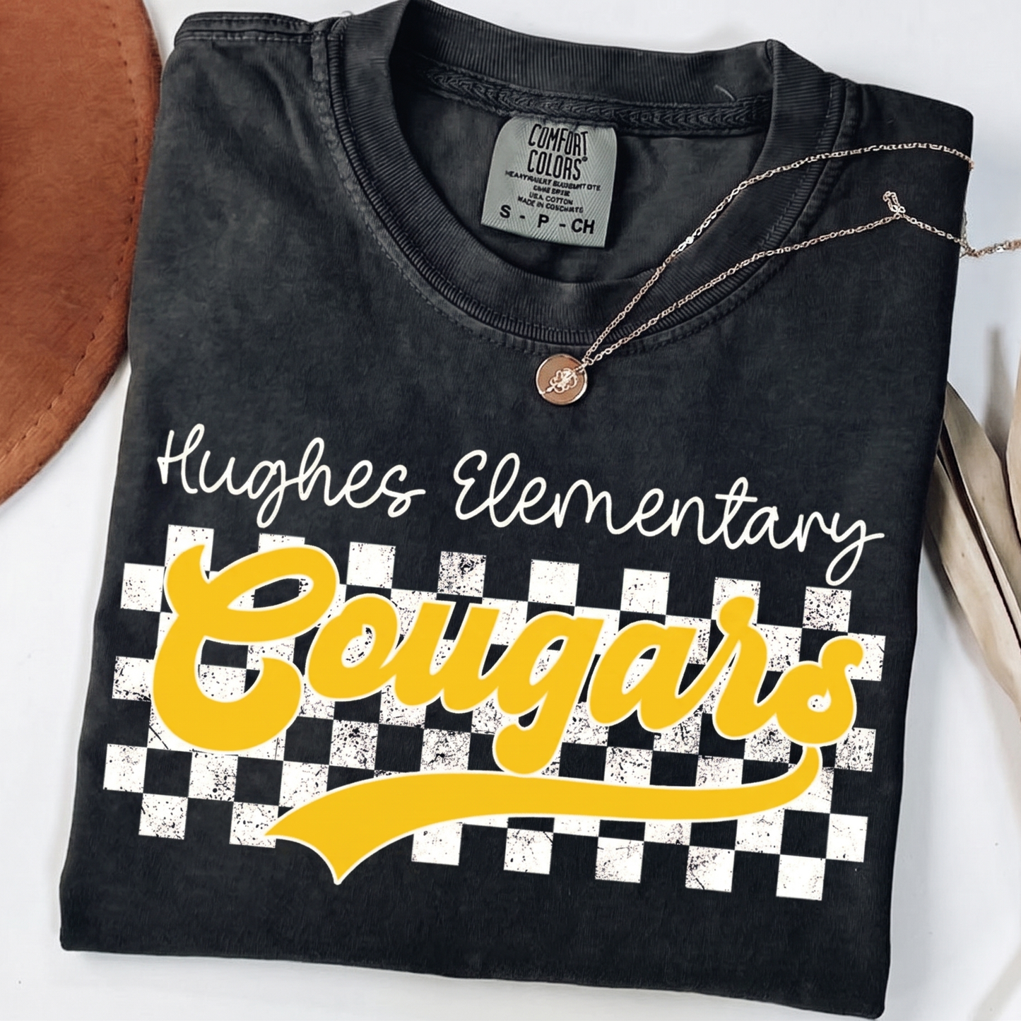 Custom Name Mascot Dark Shirt, Personalized School Team Name Tee, Back to School Gift 685485 WFD