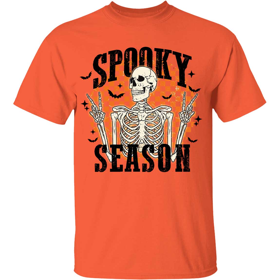 Spooky Season Retro Skull Smiley Face Halloween Shirt, Trendy Halloween Shirt 776V2
